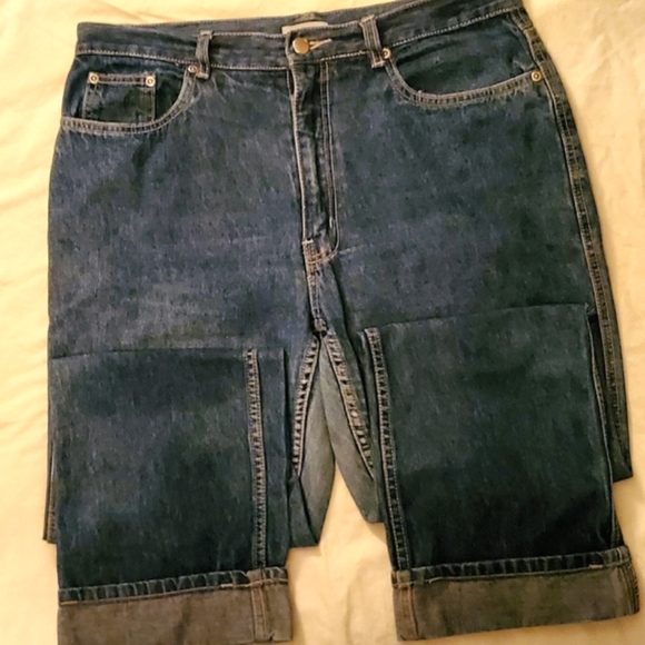 Vintage 'North West Blues' Cuffed Leg Straight Jeans Size 14 - Picture 1 of 2